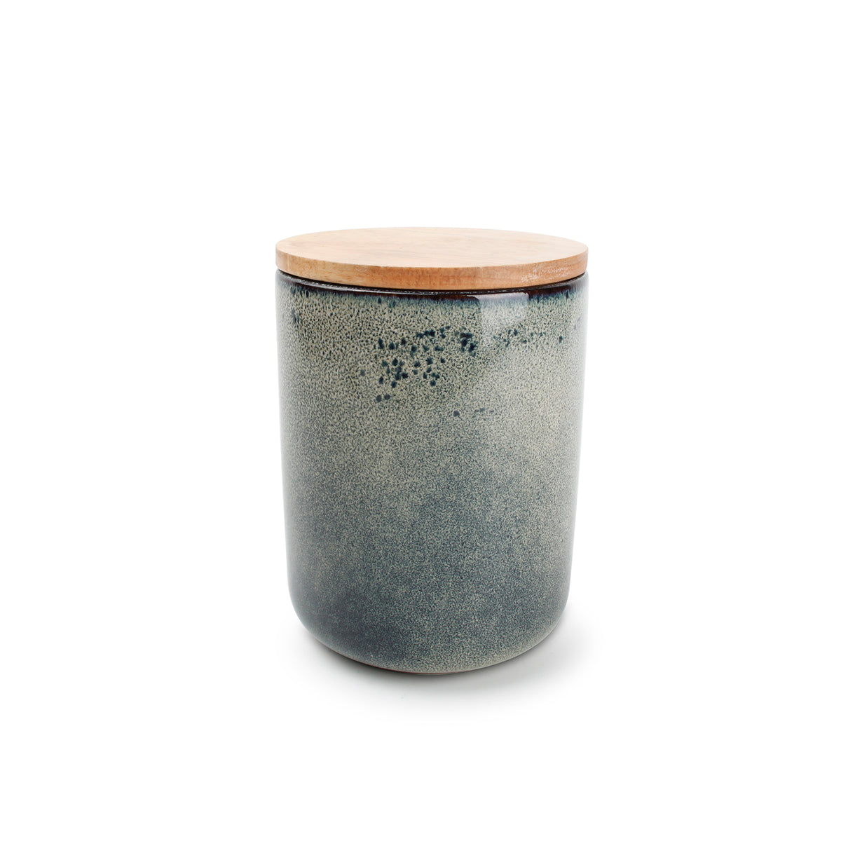 Salt & Pepper - Voorraadpot 12xH15cm groen/blauw Meridian