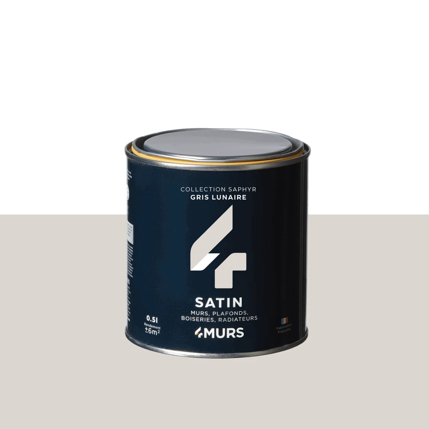 Saphyr Peinture Finition Peinture gris lunaire Satiné 0,5 L