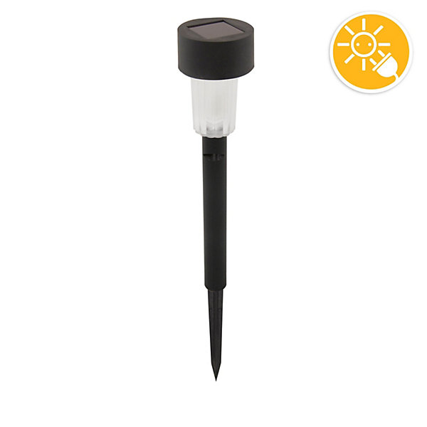 BLOSSOM: Borne lumineuse solaire de jardin, noire