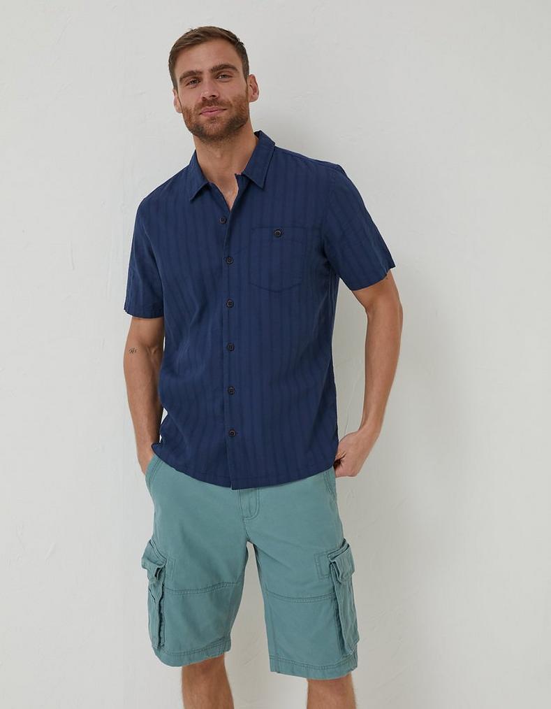 Self Stripe Revere Shirt