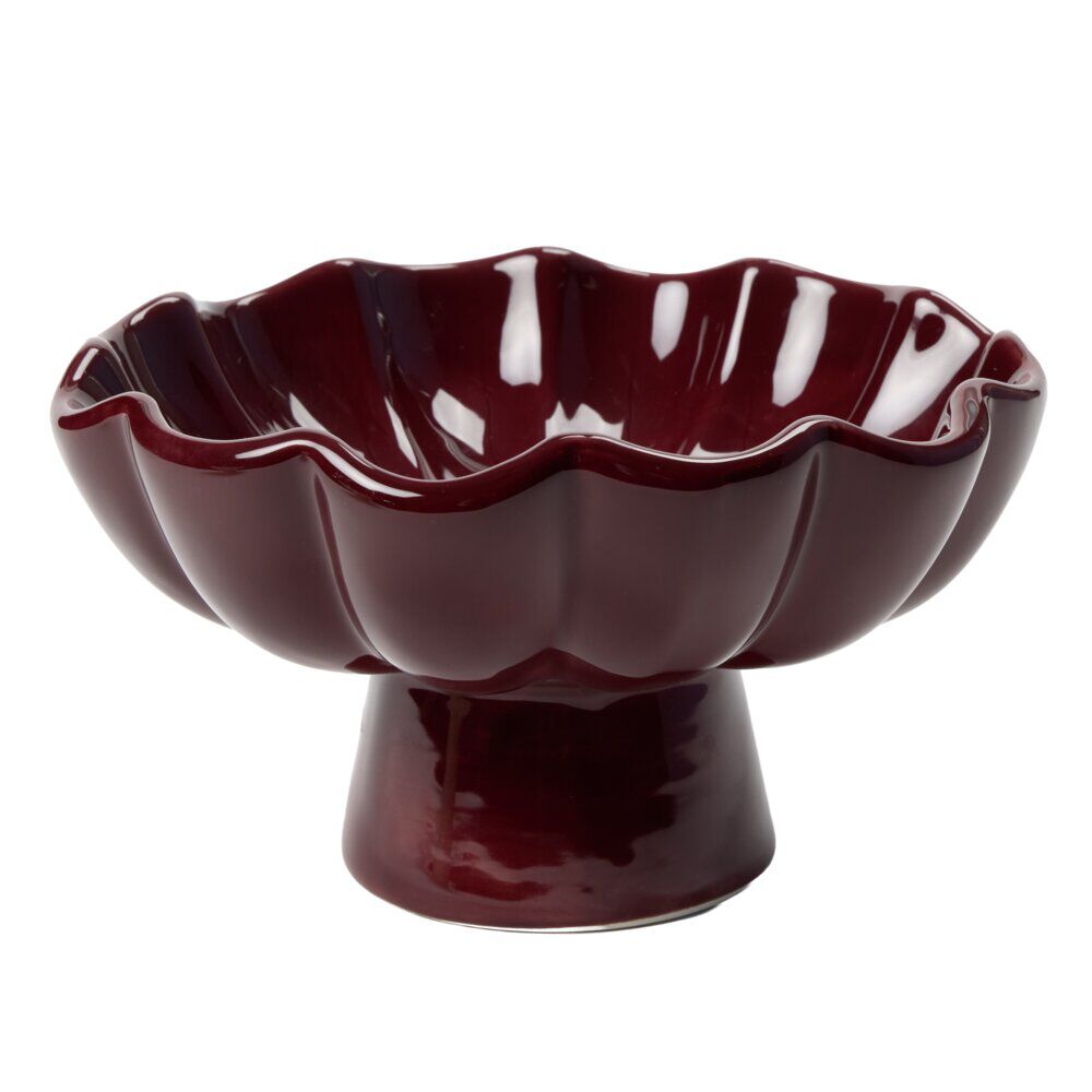 Vide-poche forme fleur en céramique Ø12xH21cm (2 modèles)