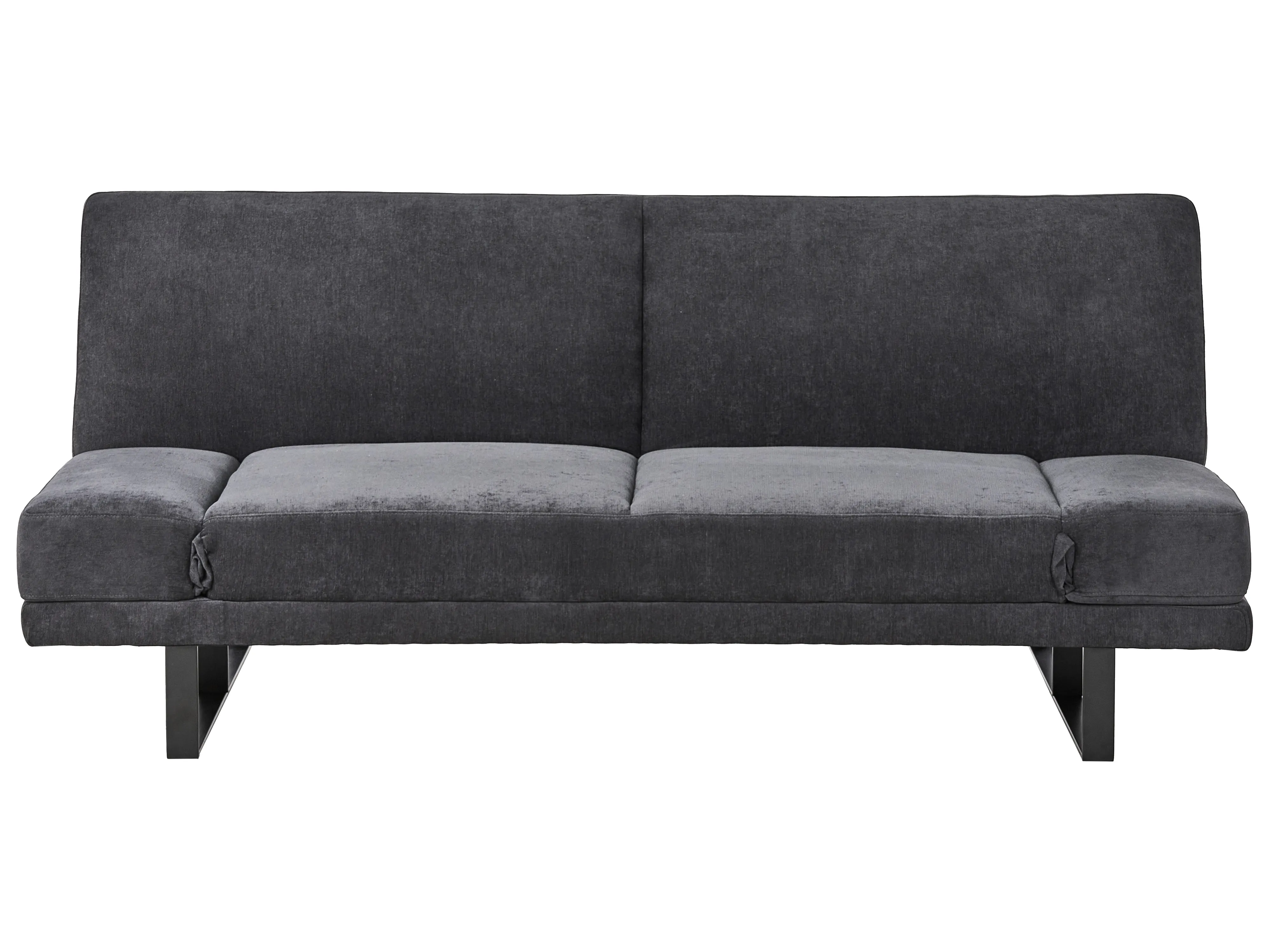 Sofa Bed 2 Seater YORK Chenille Black