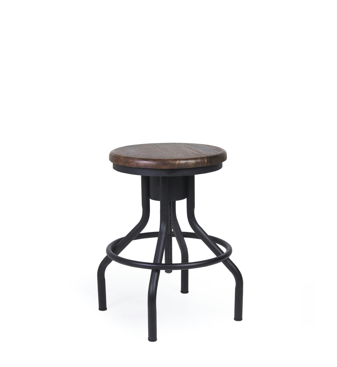 PIPA - Tabouret réglable en fer noir