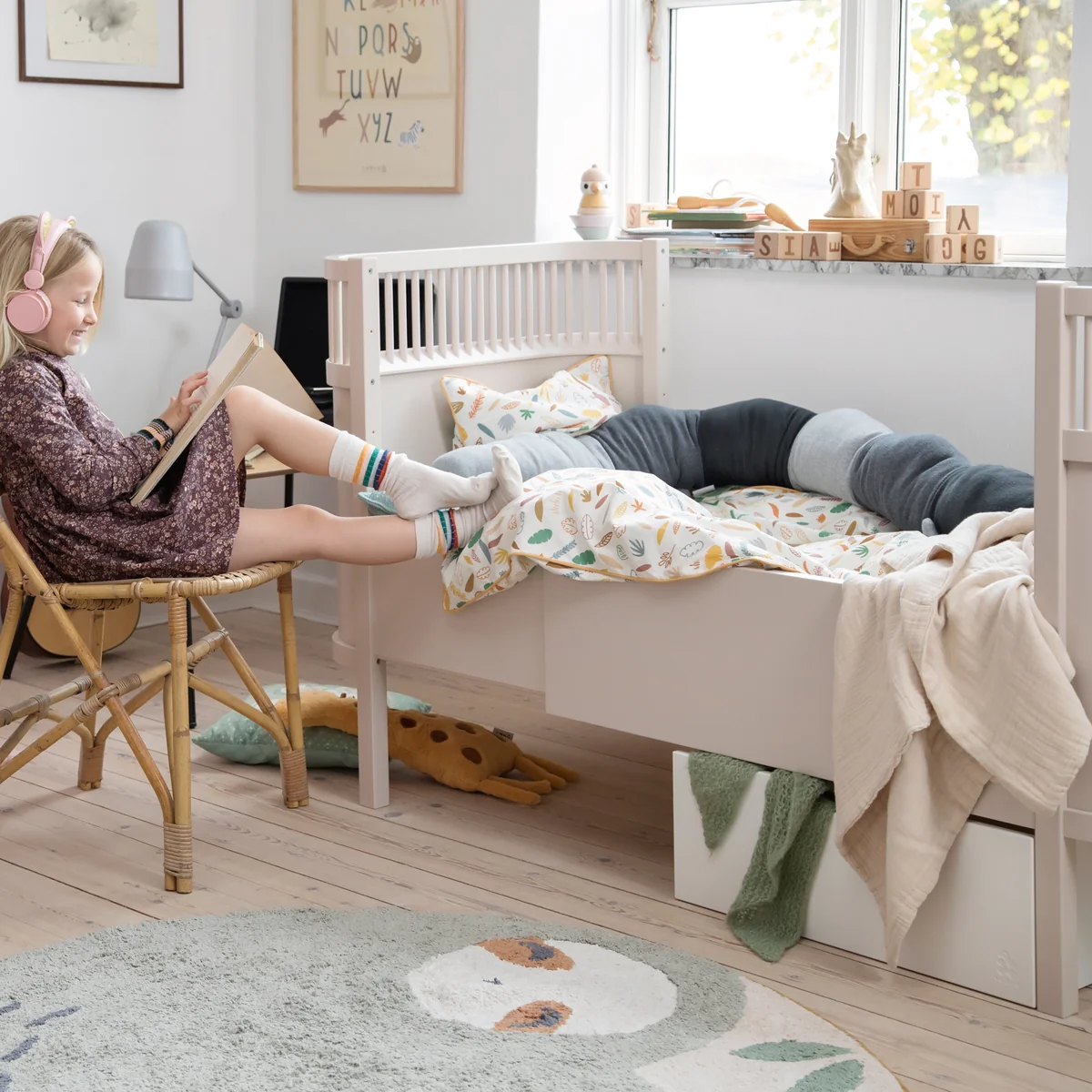 Sebra - Bettschublade für das Sebra Bett, Baby & Junior, weiß