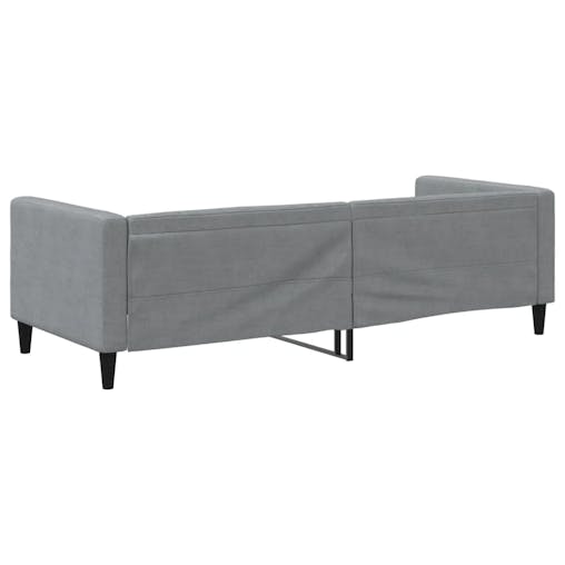 NNEVL Day Bed Light Grey 90x190 cm Fabric