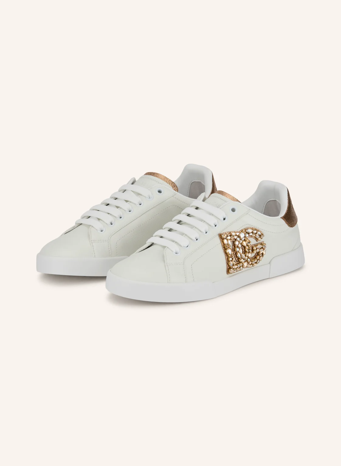 DOLCE & GABBANA Sneaker mit Schmucksteinen