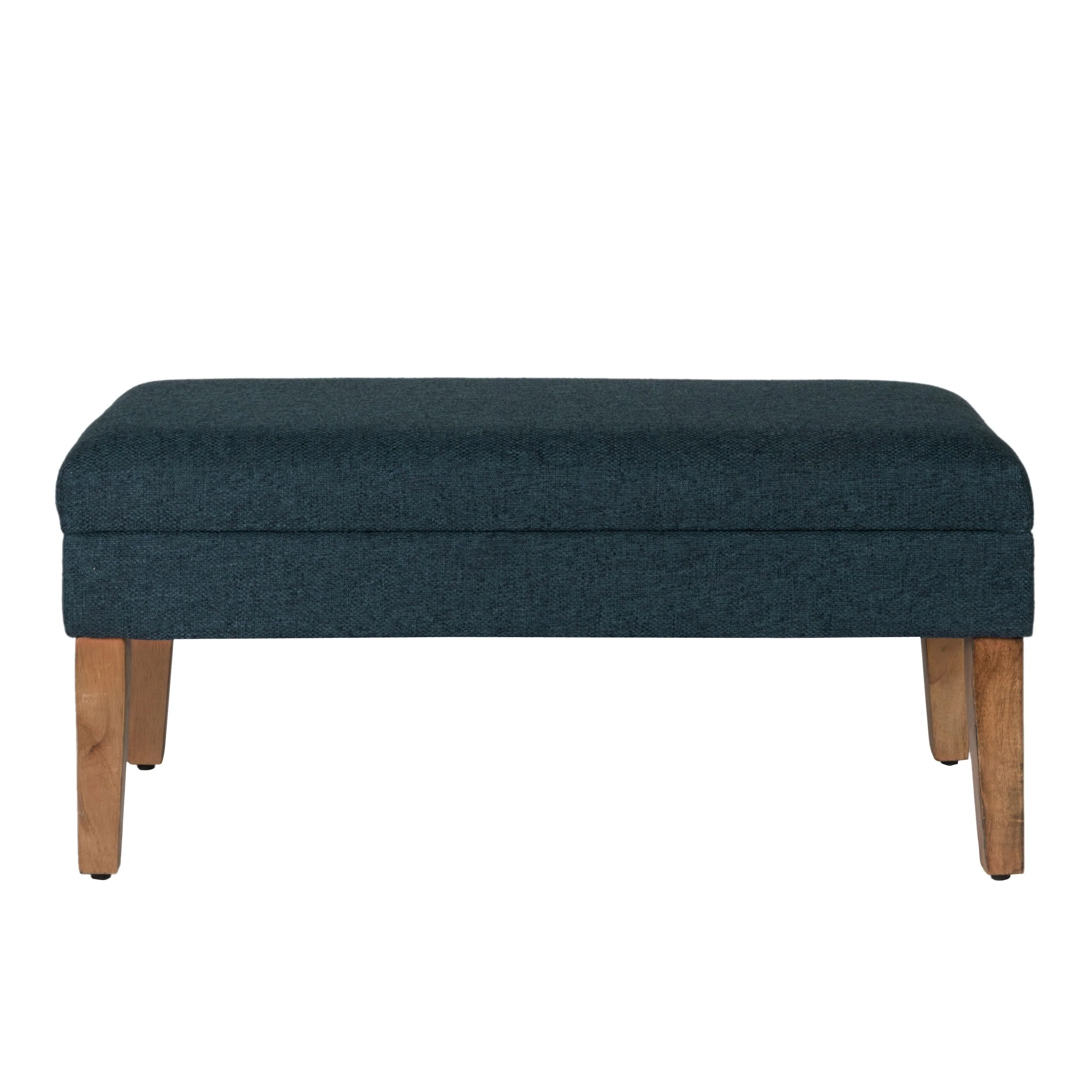 HomePop Navy Chunky Textured Decorative Storage Bench