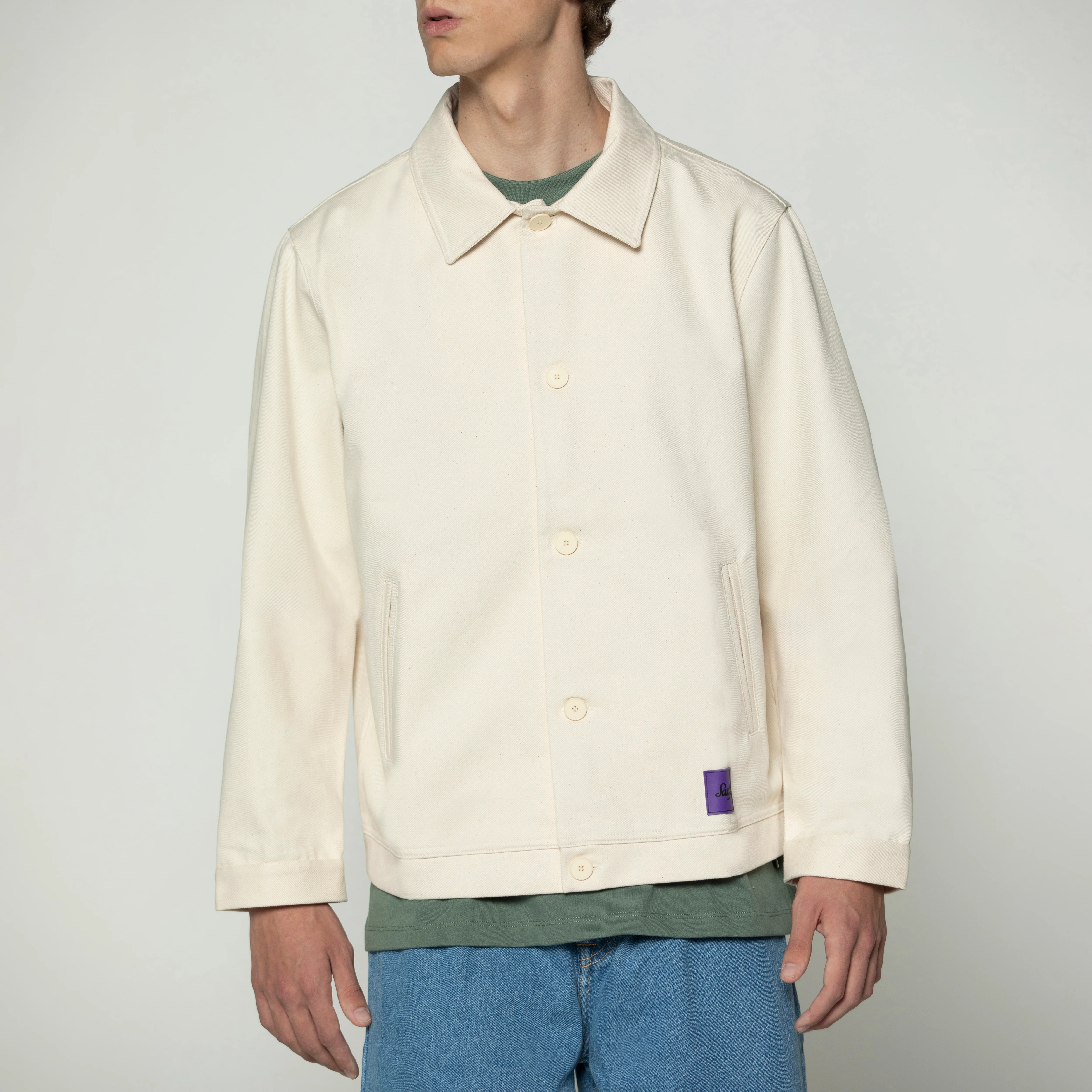 Sanjo Button Coat // Ecru