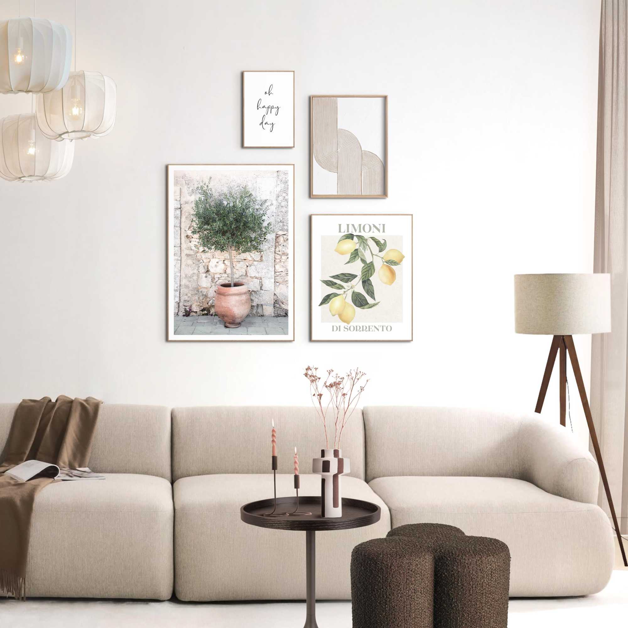 Reinders - Italiaanse sfeer - Wanddecoratieset in verschillende format