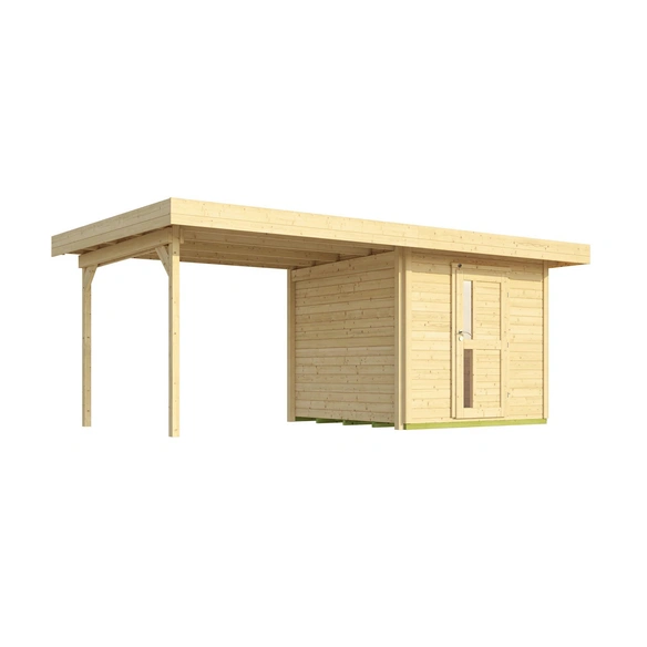 Gartenhaus »Designhaus 172 B«, Holz, BxHxT: 575 x 226 x 375 cm (Außenmaße inkl. Dachüberstand)
