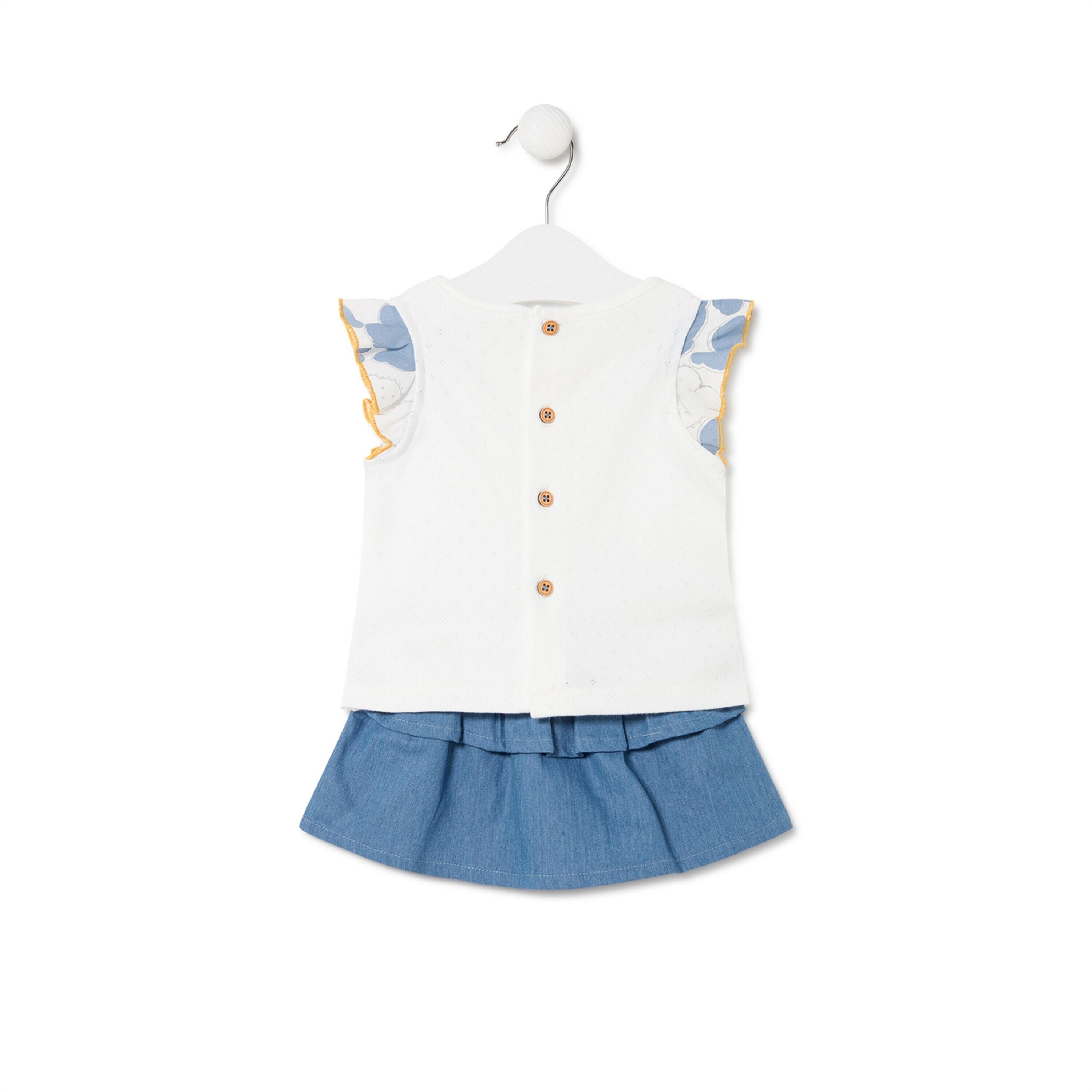 Conjunto de niña Denim azul celeste