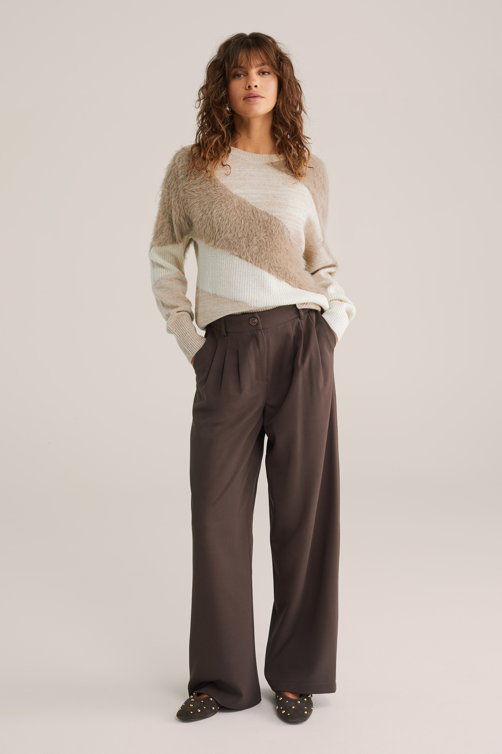 Dames trui met structuur