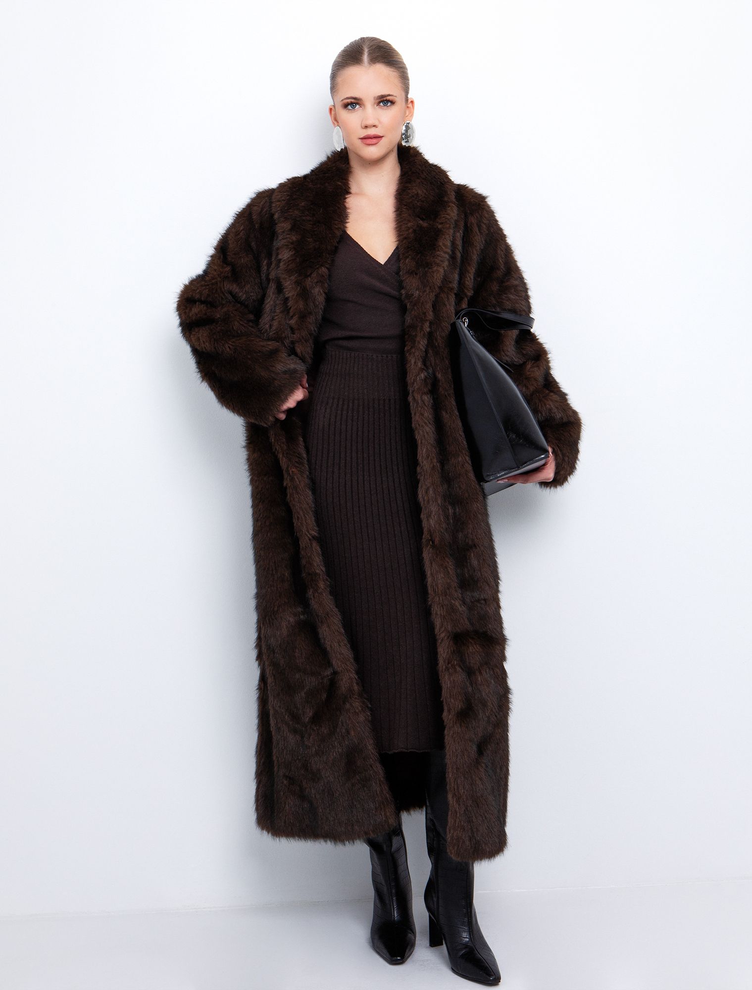 Πλεκτή φούστα rib