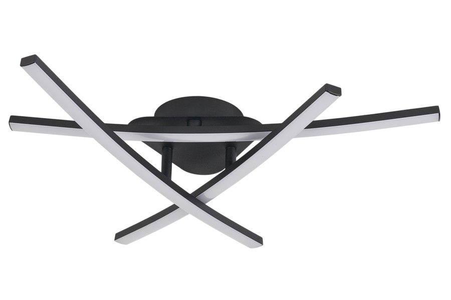 Lampa sufitowa Oren czarno-biała LED 3x18W Ciepła biel 1440lm Reality