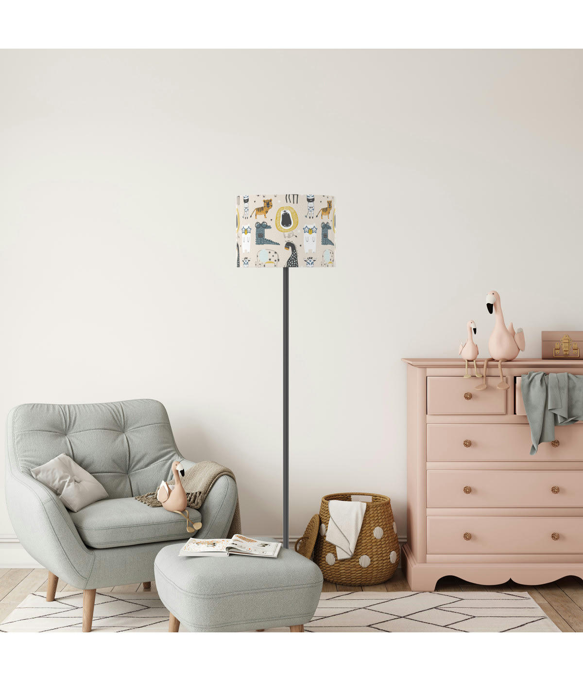 UNIVERS ENFANT - Lampadaire Zoo D: 40 x H: 165