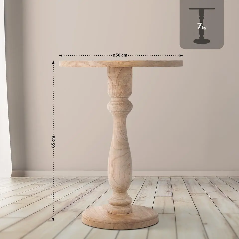 CLP Bijzettafel Adamsville Hout - natura