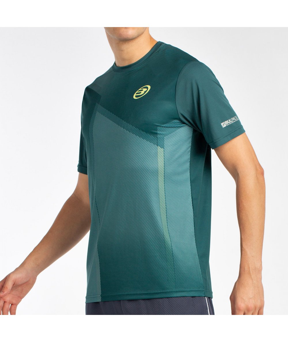 CAMISETA BULLPADEL LAGAR VERDE OSCURO