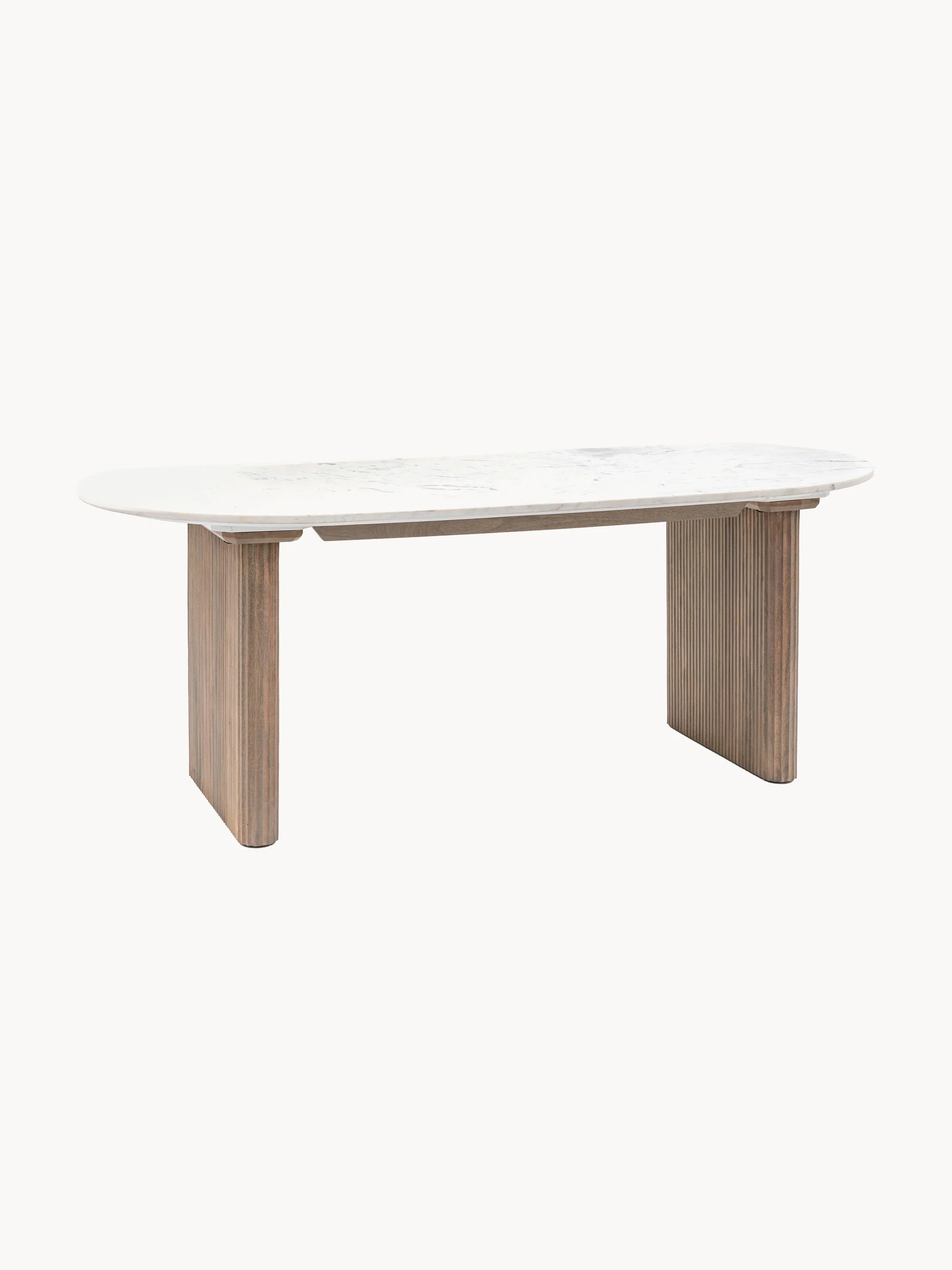 Ovaler Esstisch Marmo, 200 x 90 cm