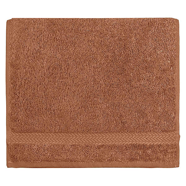 Lot de 3 serviettes invité 550 g/m² Brique 30x50 cm LUXURY