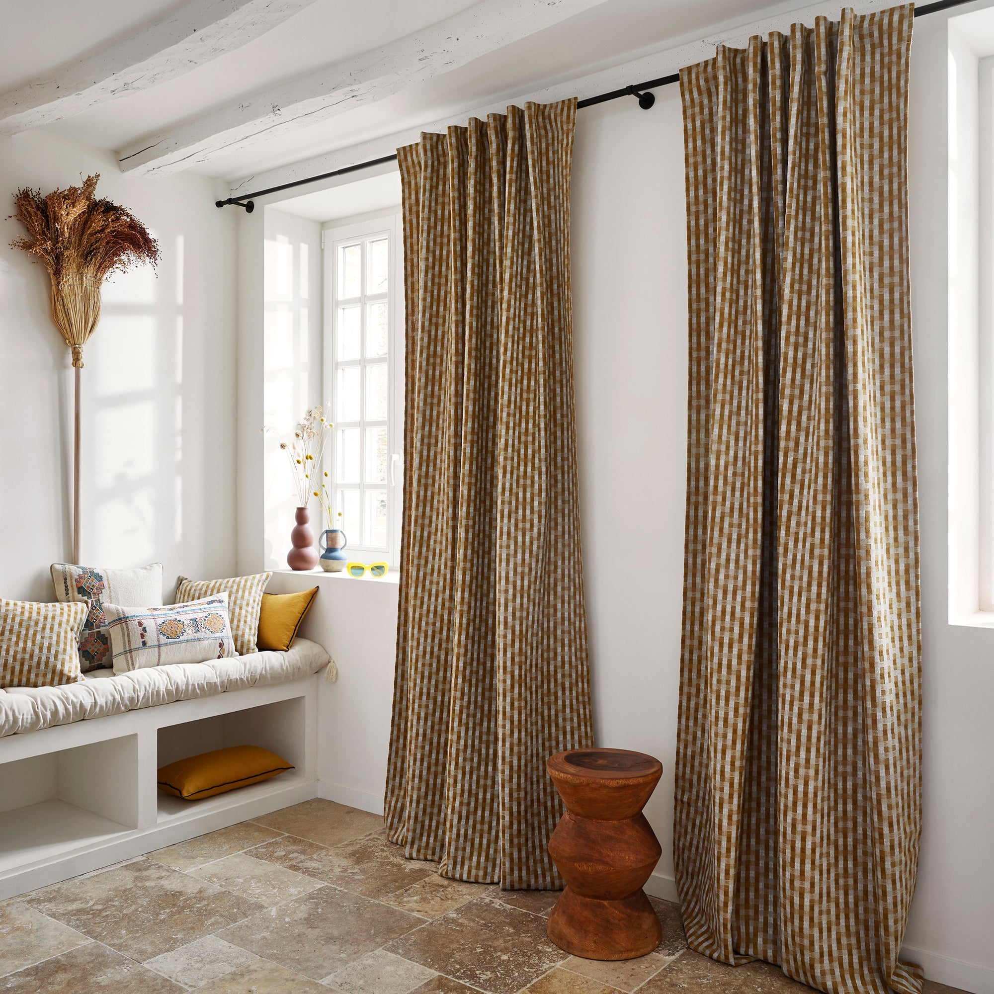 MADURA - Gordijn geel 138x280 cm