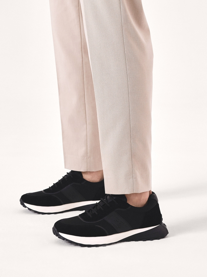 Black combination sneakers