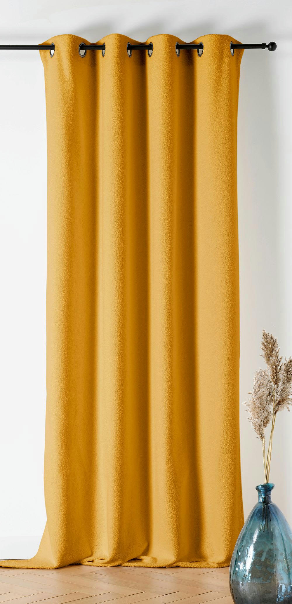 MOUTON - Rideau d'ameublement 140x240cm Moutarde