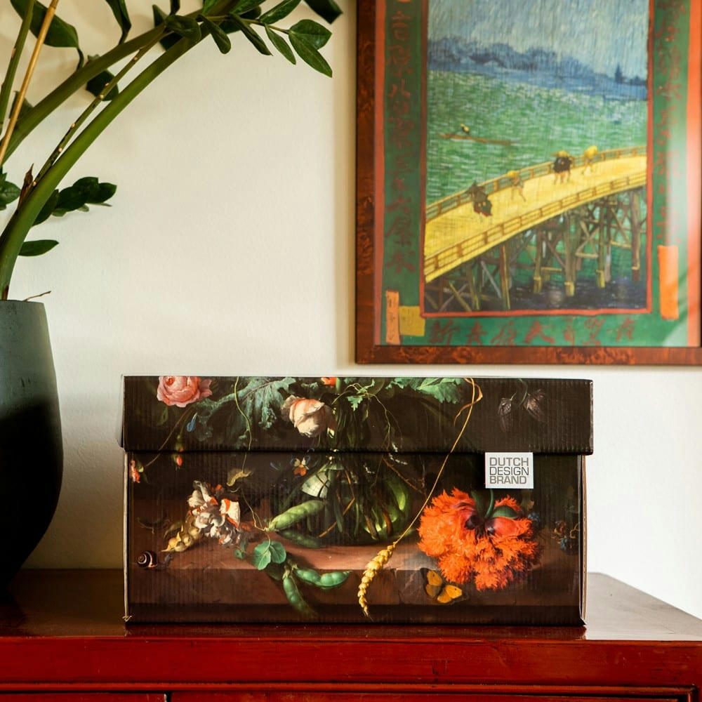 FLOWERS - Boite de rangement 39,5x32cm