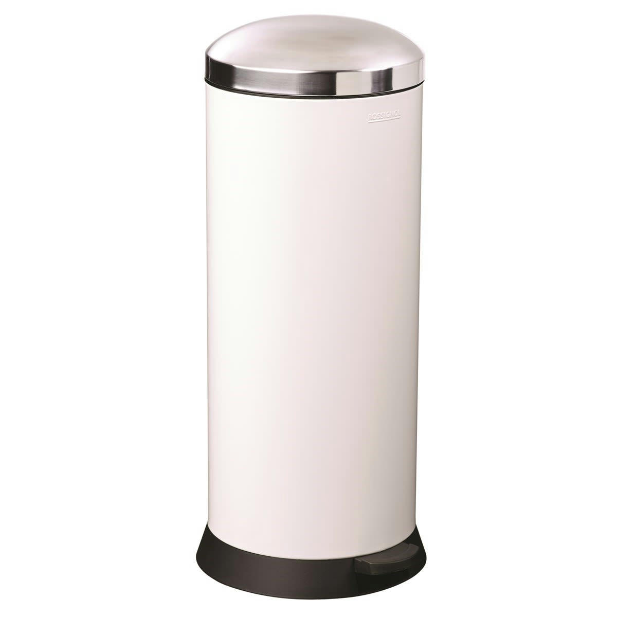 BOMBA - Poubelle 30L en Métal Blanc
