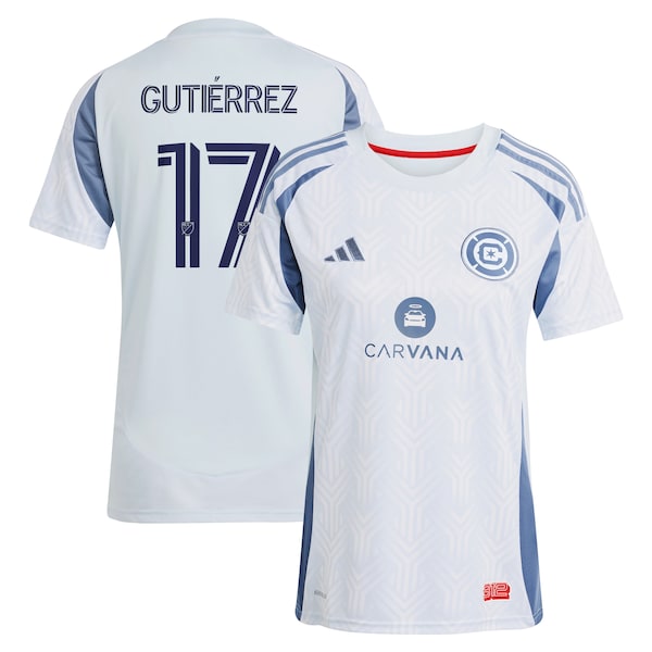 Brian Gutierrez Chicago Fire adidas Women's 2025 The Municipal Kit Replica Player Jersey - Light Blue