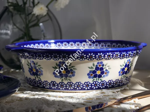 Naczynie do zapiekania 28 cm okrągłe Bolesławiec - Altmańska Polana gat. I