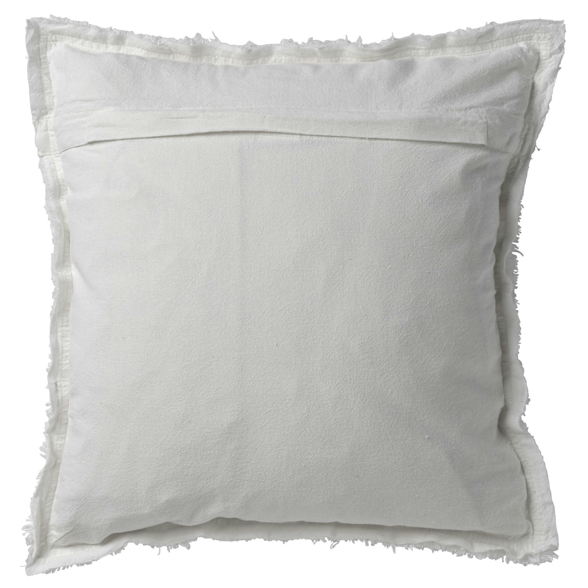 - Housse de coussin blanc en coton-45x45 cm uni