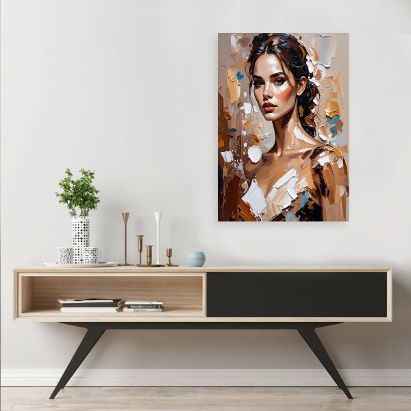 Feeby Obraz do salonu sypialni, Portret Kobiety Styl Glamour 40x60