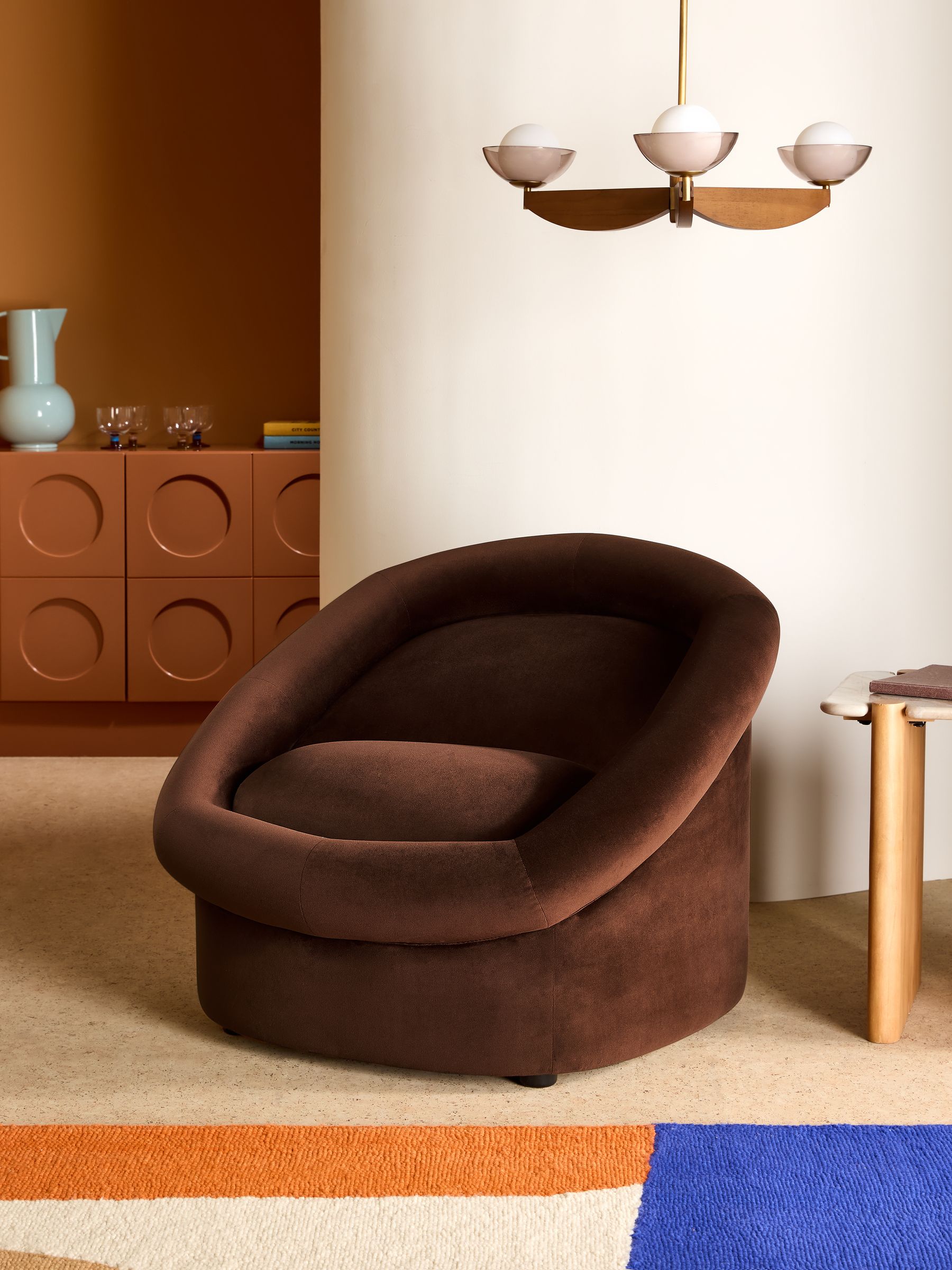 Seattle Accent Chair in Chocolate Brown