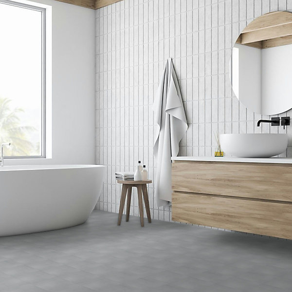 Carreau de ciment véritable Gris Foncé 20x20x1,6 cm (lot de 0,48 m²) - RO'MA NATURE