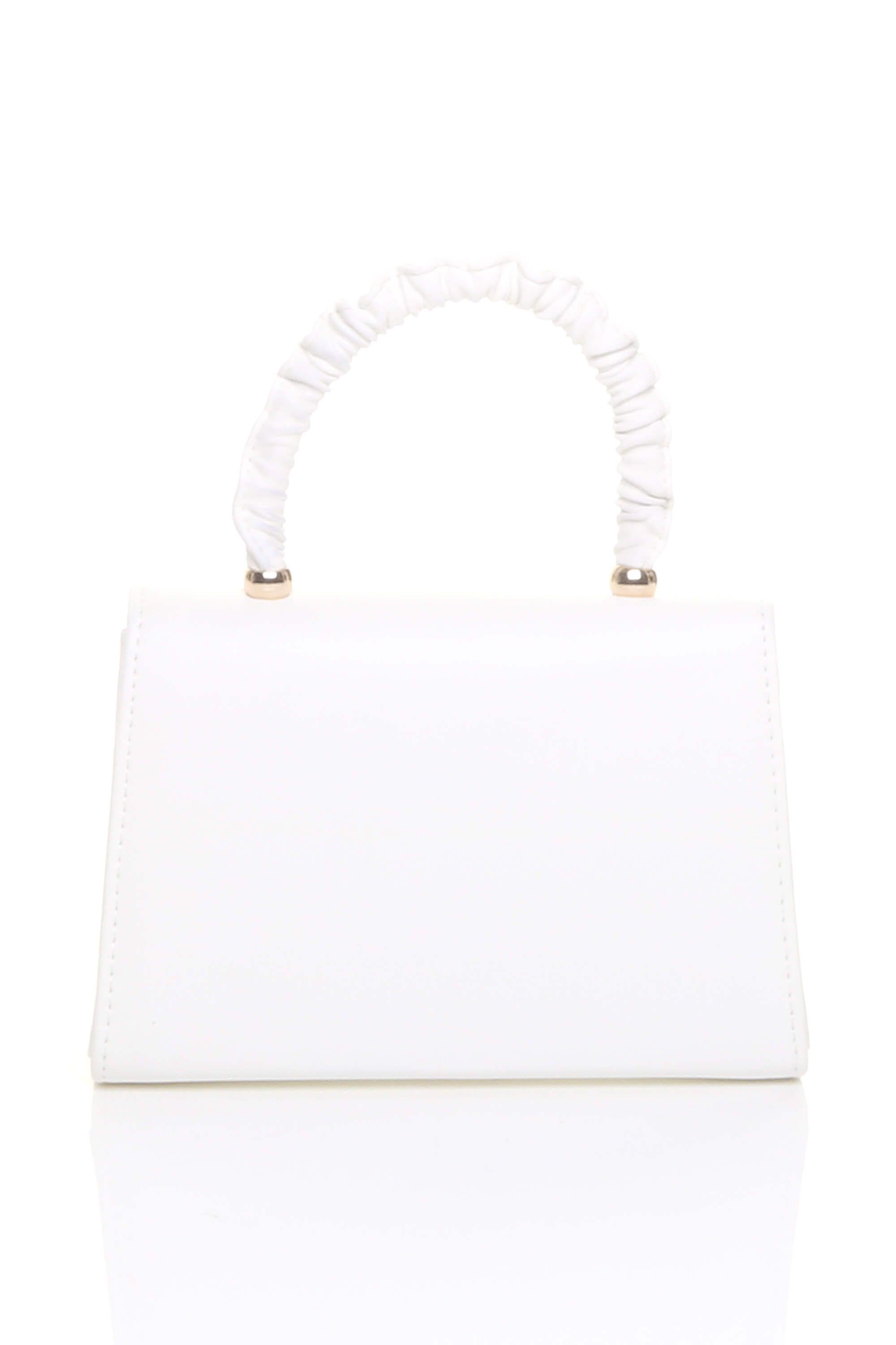 AJVANI Ruched Handle Party Evening Envelope Clutch Bag