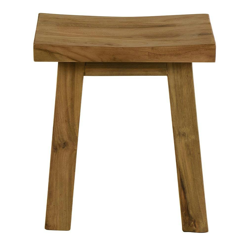 Tabouret en teck recyclé - 45 cm, ARIZONA