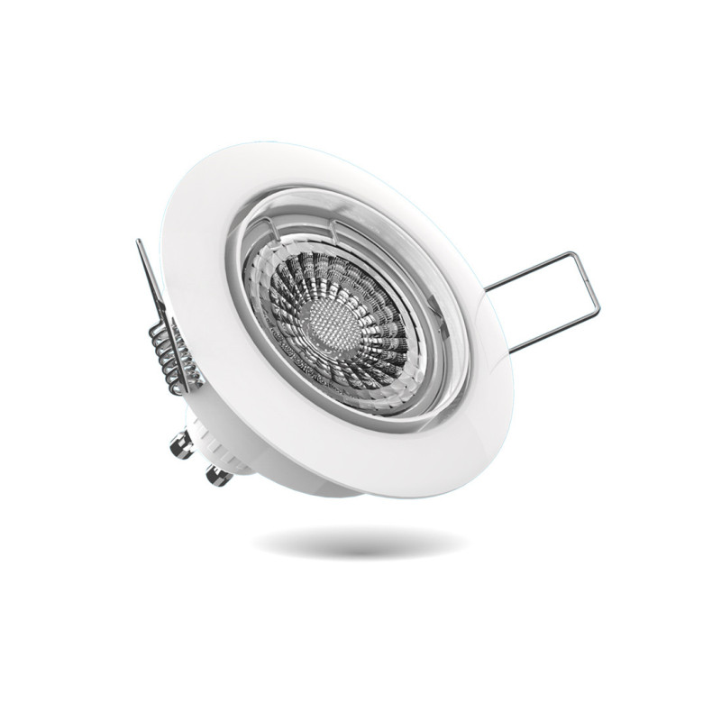 Spot encastrable LED blanc GU10 blanc chaud IP20 345 lm 5 W 5 pièces XANLITE