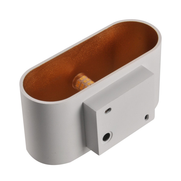 Kinkiet biało-złoty ELISSA1xG9x10W wym:8x16x8cm IP20 Polux