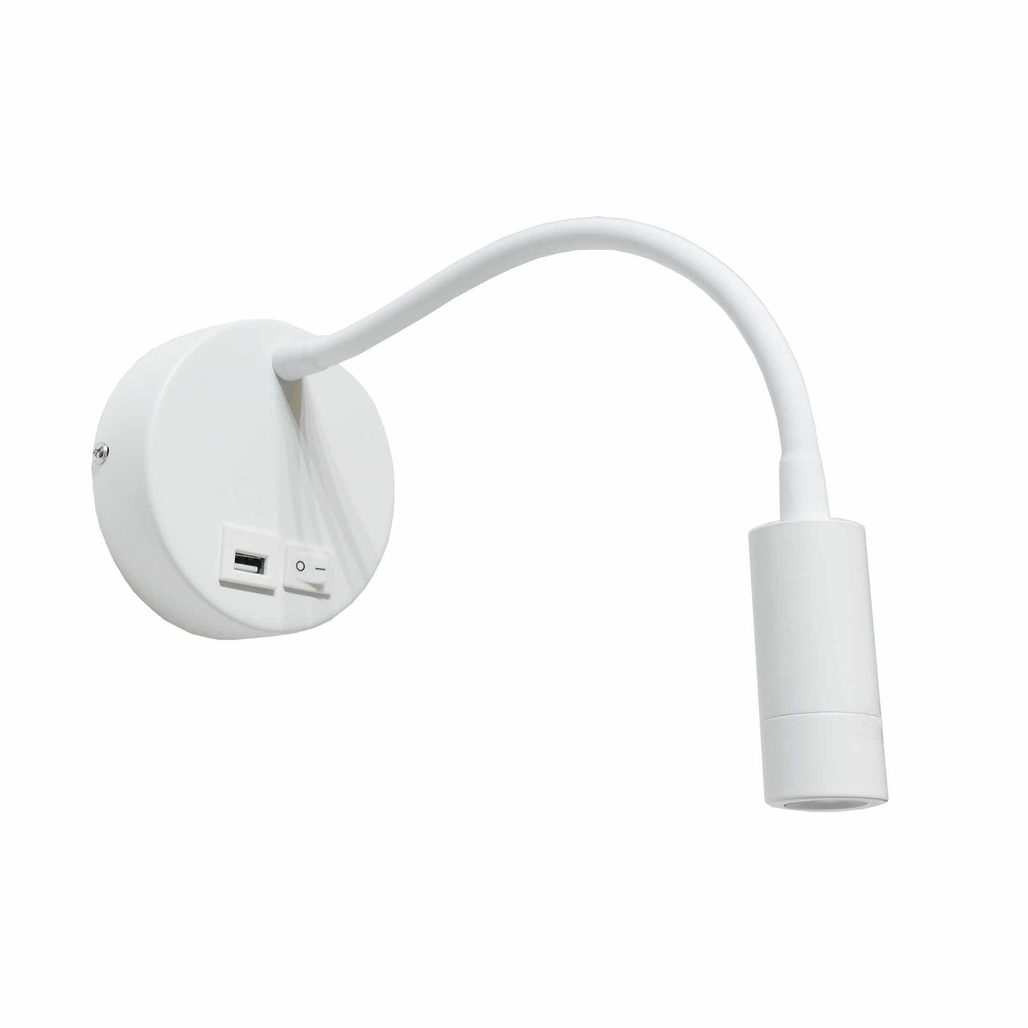 Artdelight wandlamp Flex - 1 lichts - 30 x 10  cm - wit