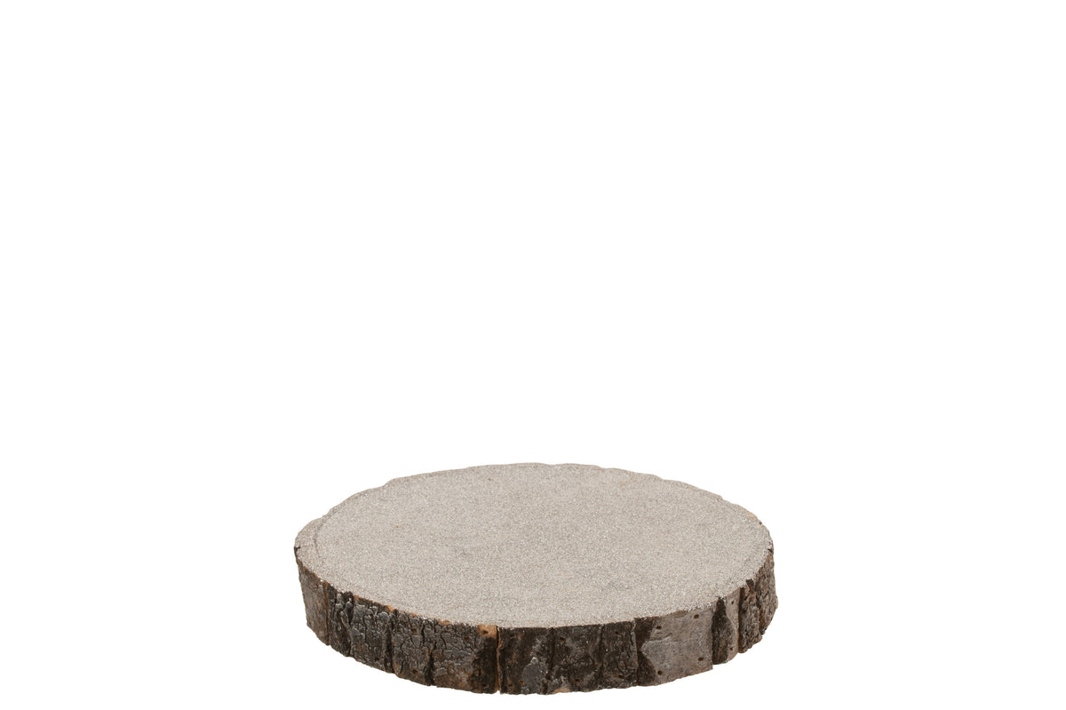 J-Line decoratief schors - schijf - hout - bruin - medium