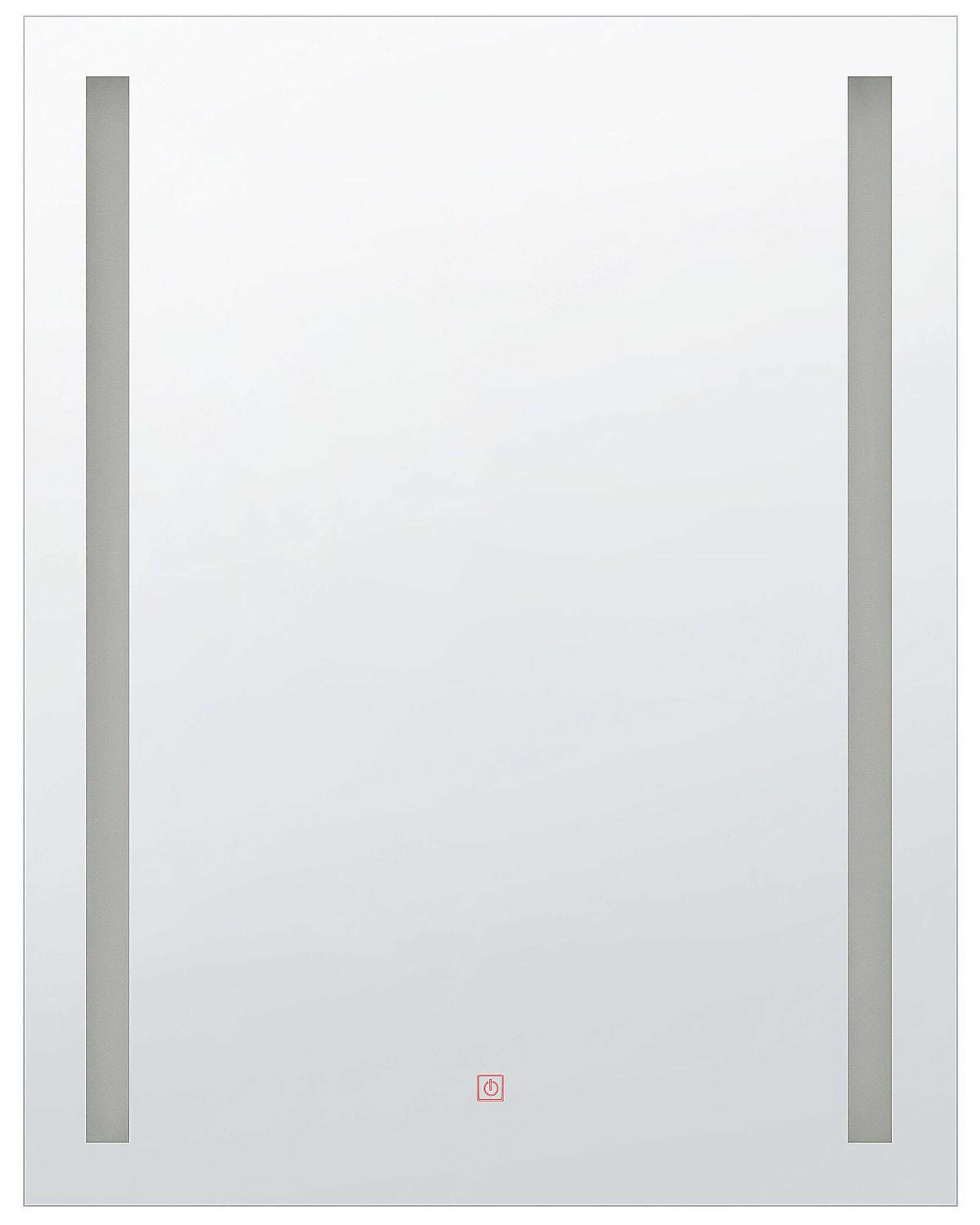 Lustro wiszące ścienne LED 60x80 srebrne