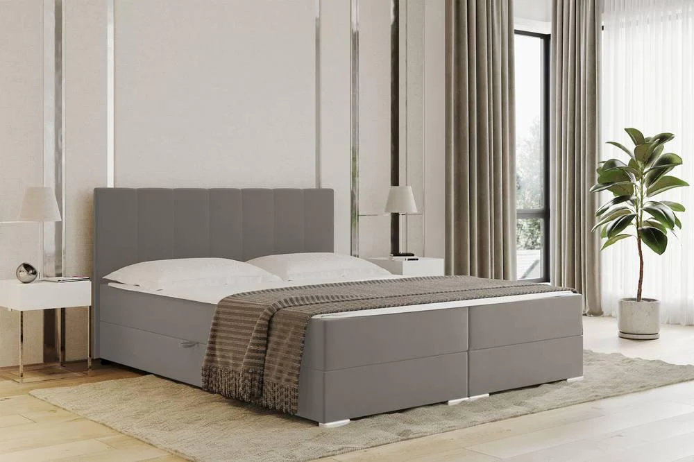 Boxspring Jaya 160x200 cm fluweel met opbergruimte