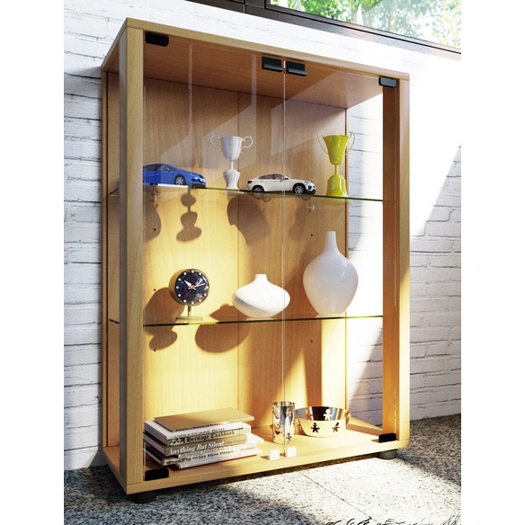 Vitrine »Sintalo«, inkl. LED-Beleuchtung, BxH: 60 x 80 cm, Holzwerkstoff/Glas