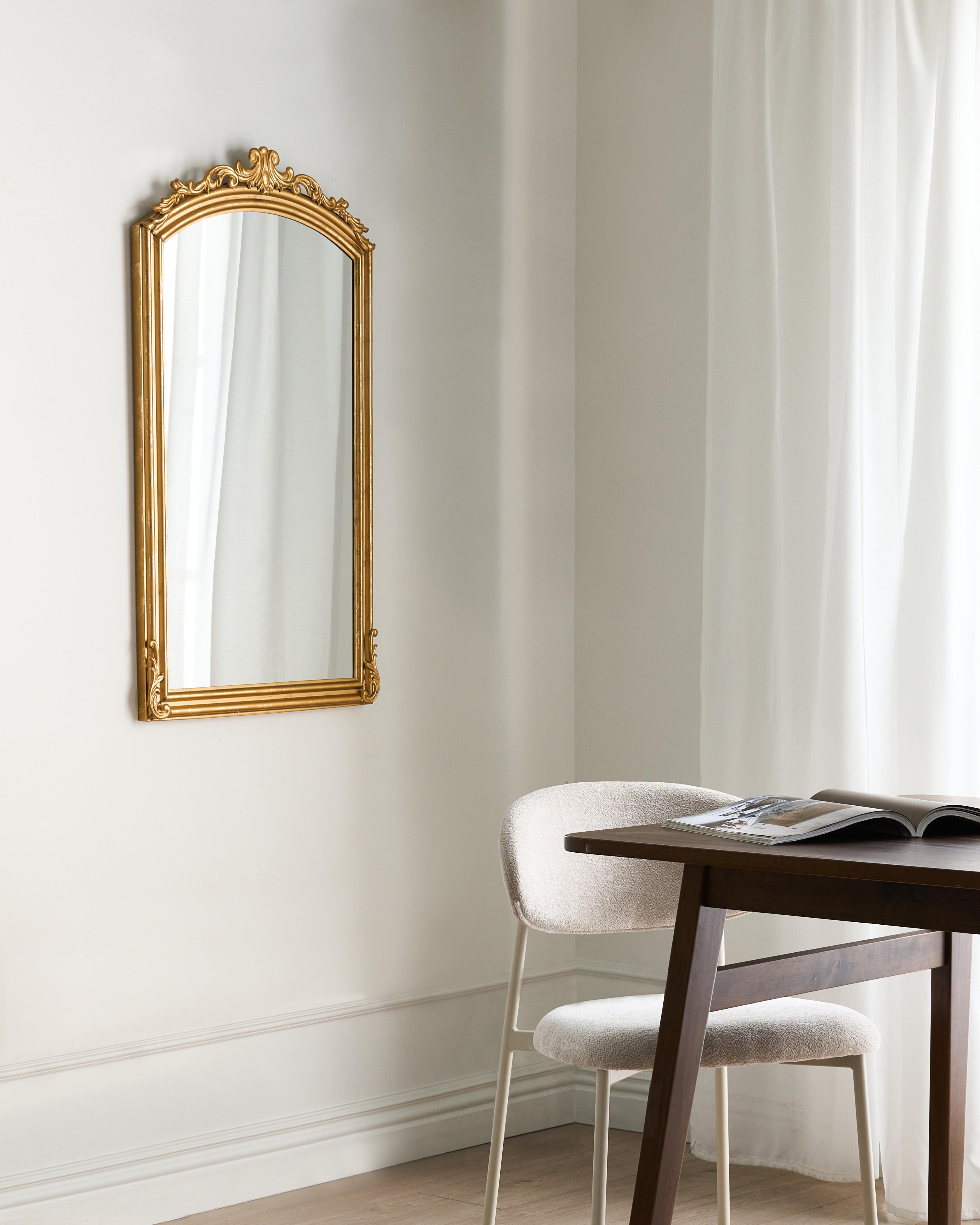 Wall Mirror GORGES 55 cm 96 cm Metal Gold
