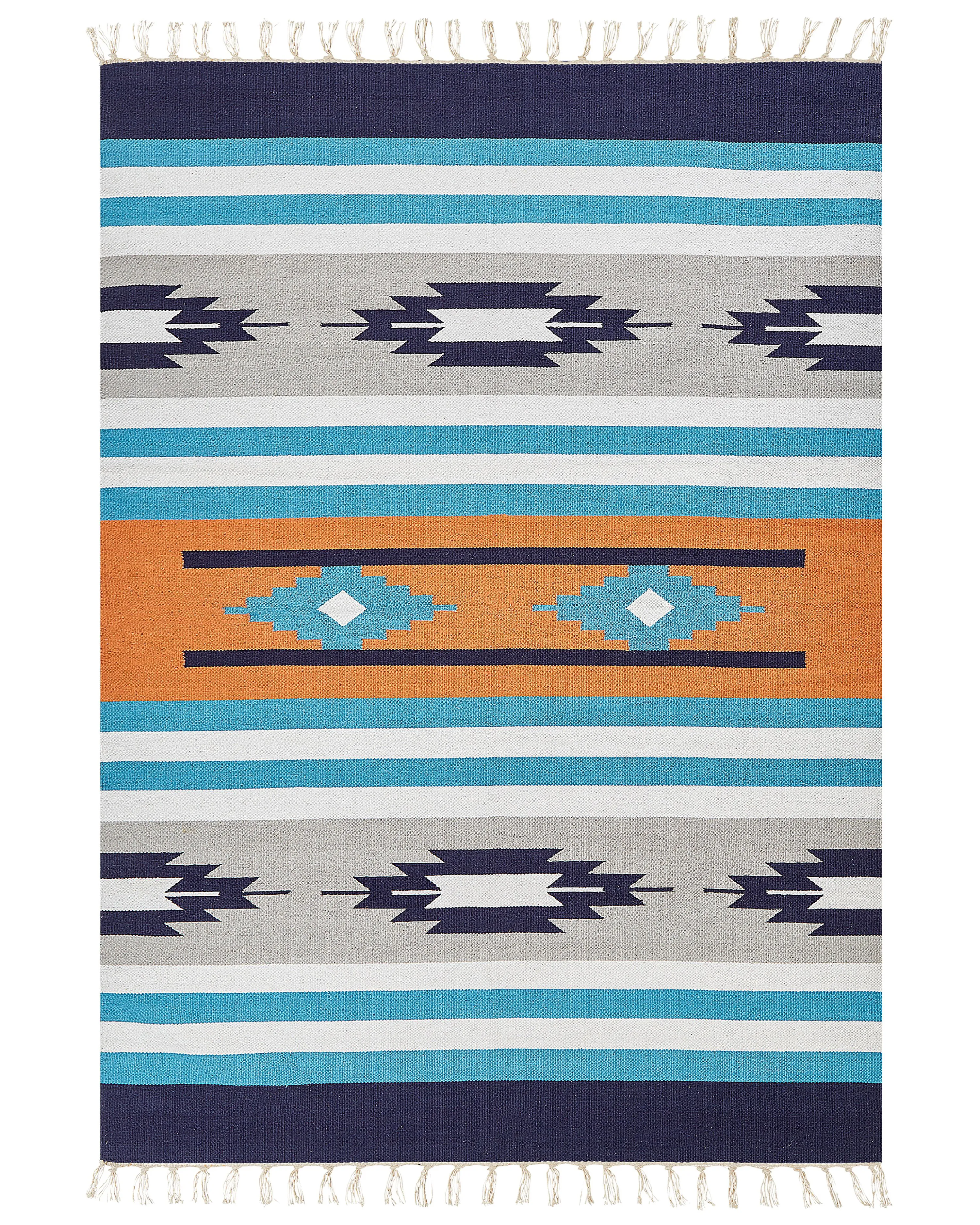Rug NORATUS Multicolour 200 x 300 cm Cotton Kilim