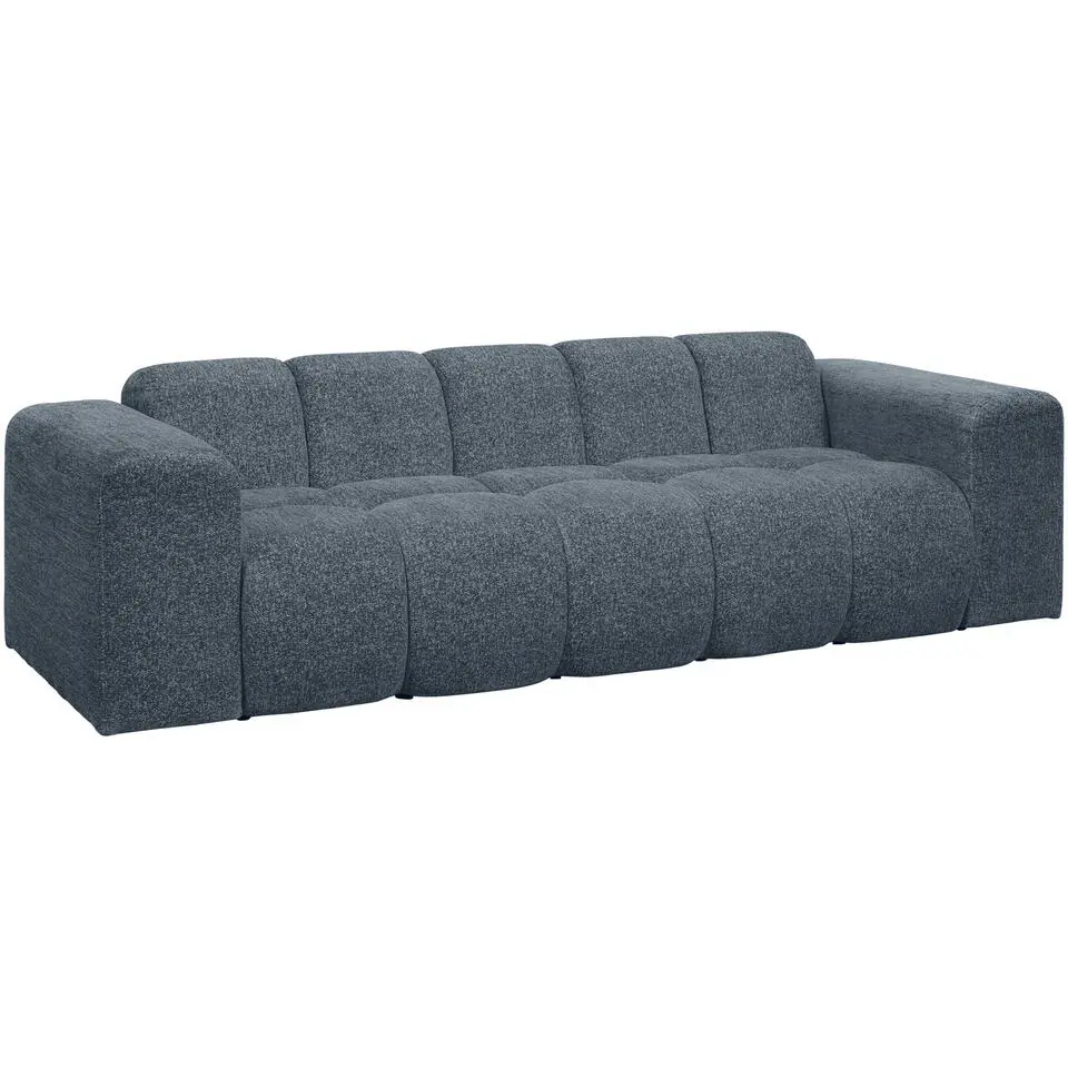 Bank Beau 3-zits - stof Raven - donkerblauw