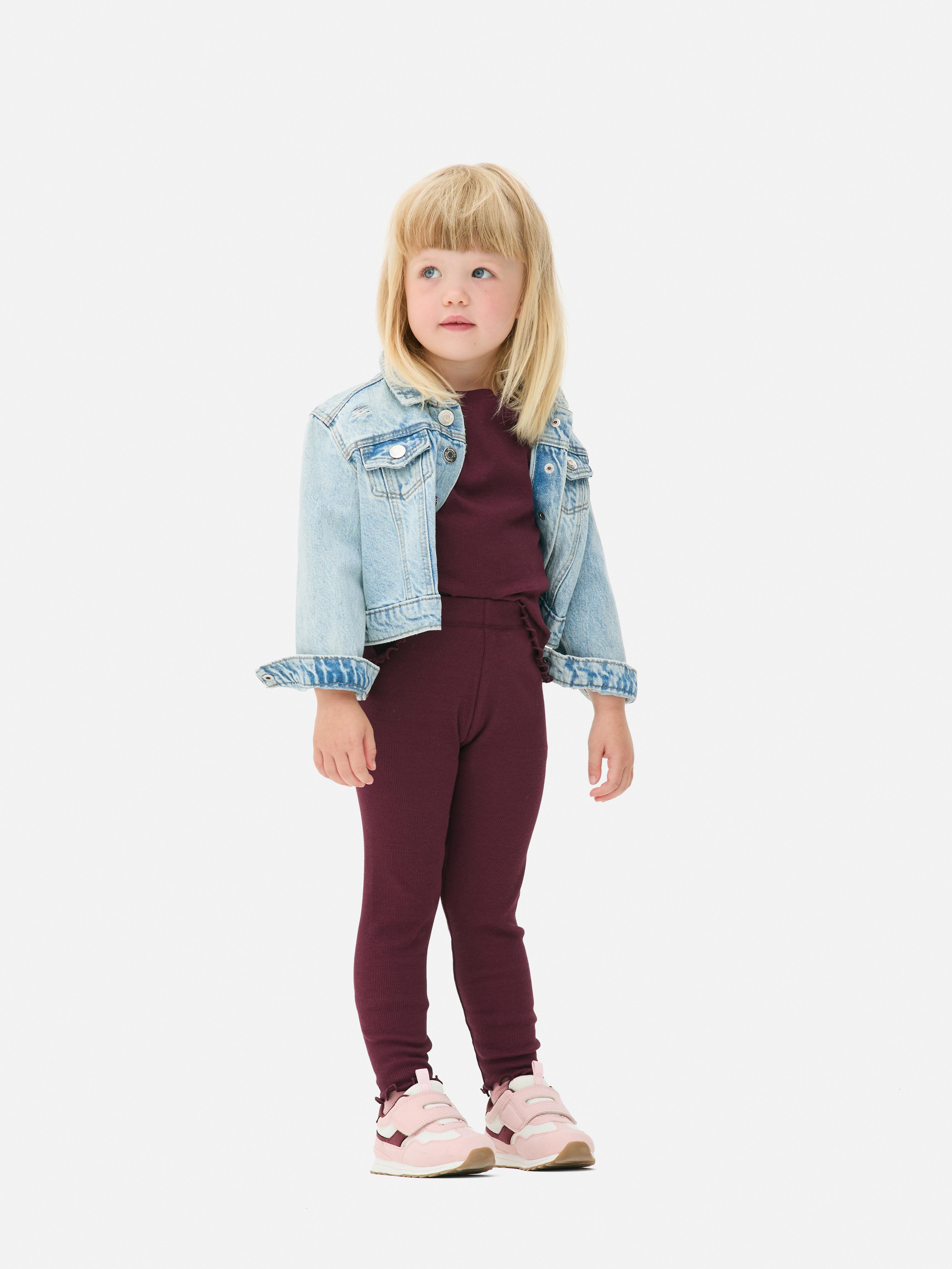 1.5-8yrs | Ribbed Lettuce Trim Leggings