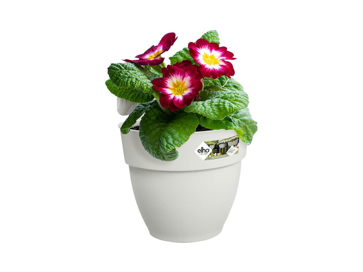 VIBIACAMPANA - Balconnière ronde 24x27 cm en polypropylène blanc