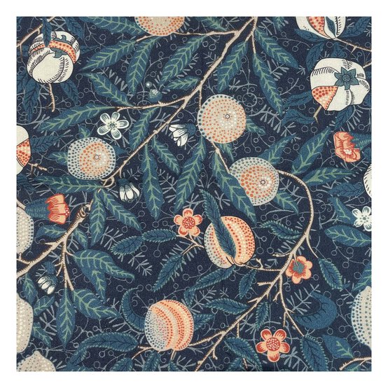 V&A Sweet Symphony Pomegranate Cotton Fabric by the Metre