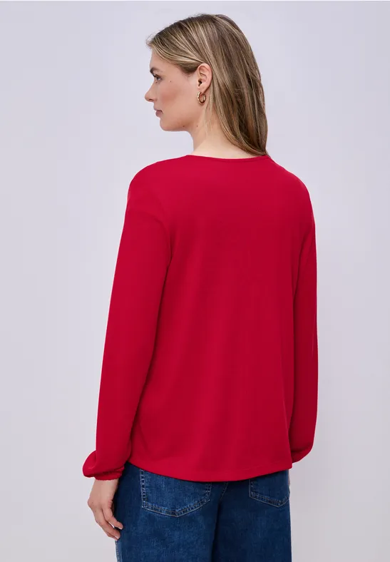 Langarm Jacke in offener Passform